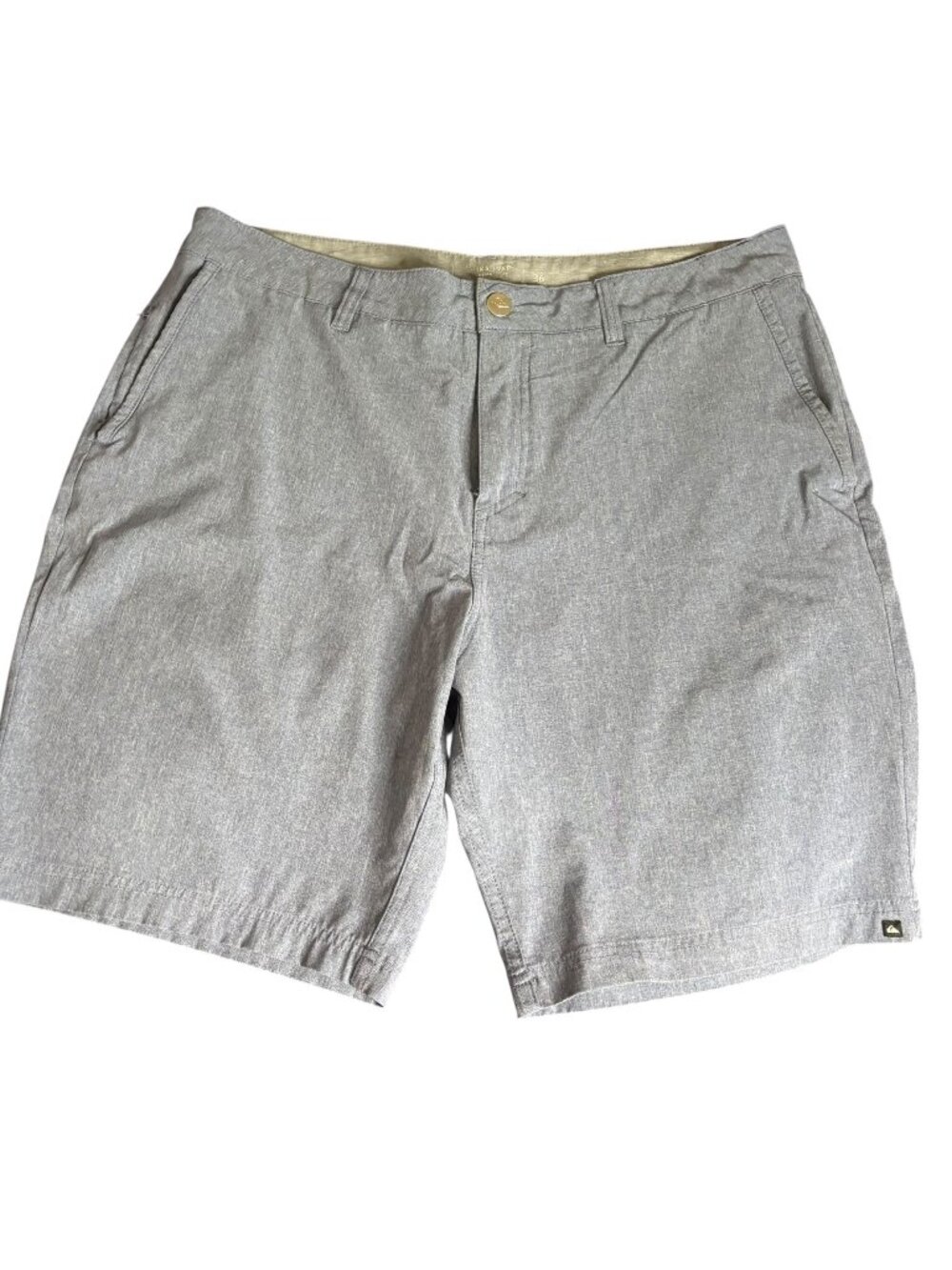 Quiksilver Amphibian Board Shorts Size 36 Grey Swim Pockets In and Out of Water